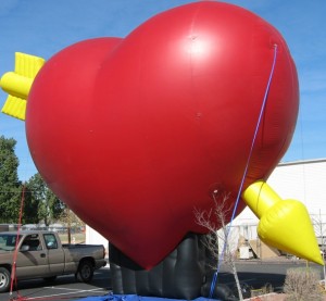 huge balloons - heart shape